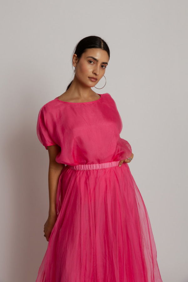 Louiza Babouryan Organza Skirt