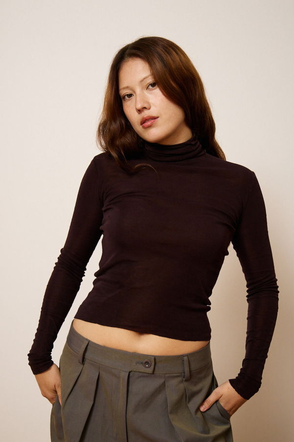 Penny Sage Lee Skivvy Top - Fig