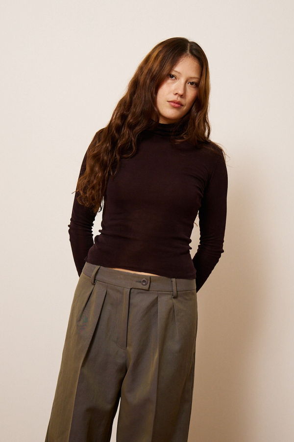 Penny Sage Lee Skivvy Top - Fig