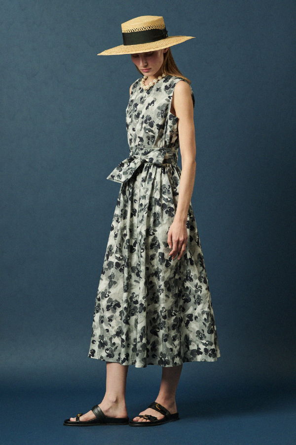 Maison De Ines Botanical Sleeveless Dress