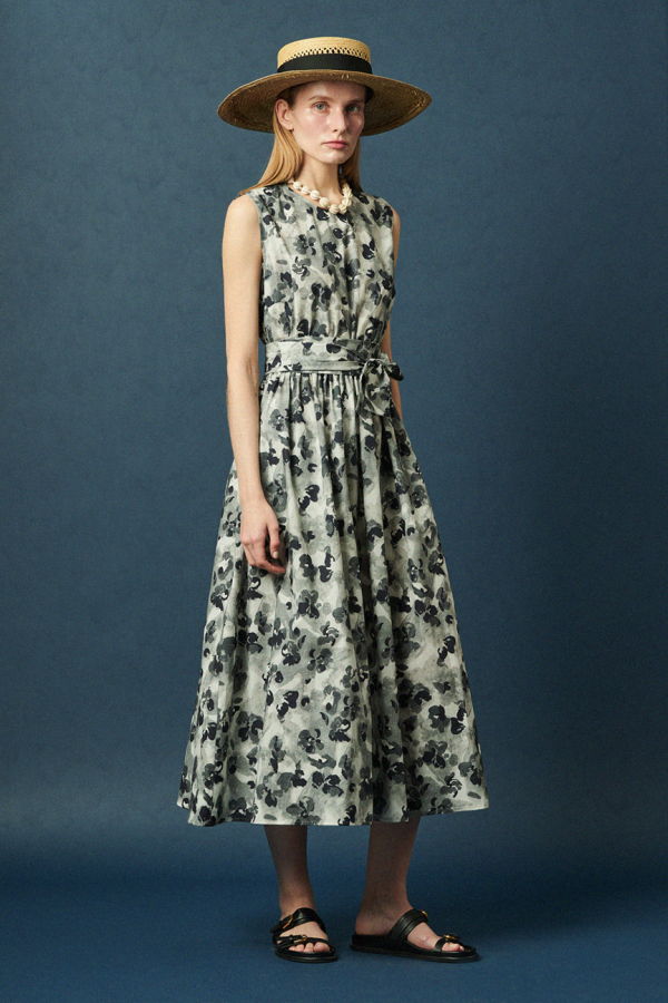 Maison De Ines Botanical Sleeveless Dress