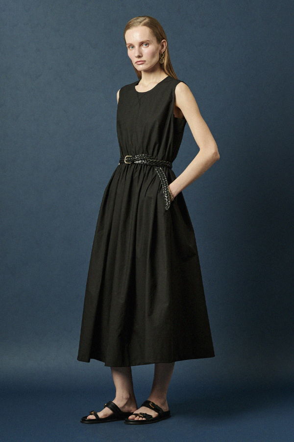 Maison De Ines Structured Volume Sleeveless Dress