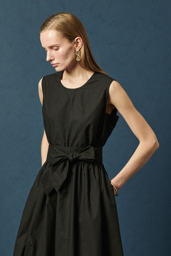 Maison De Ines Structured Volume Sleeveless Dress