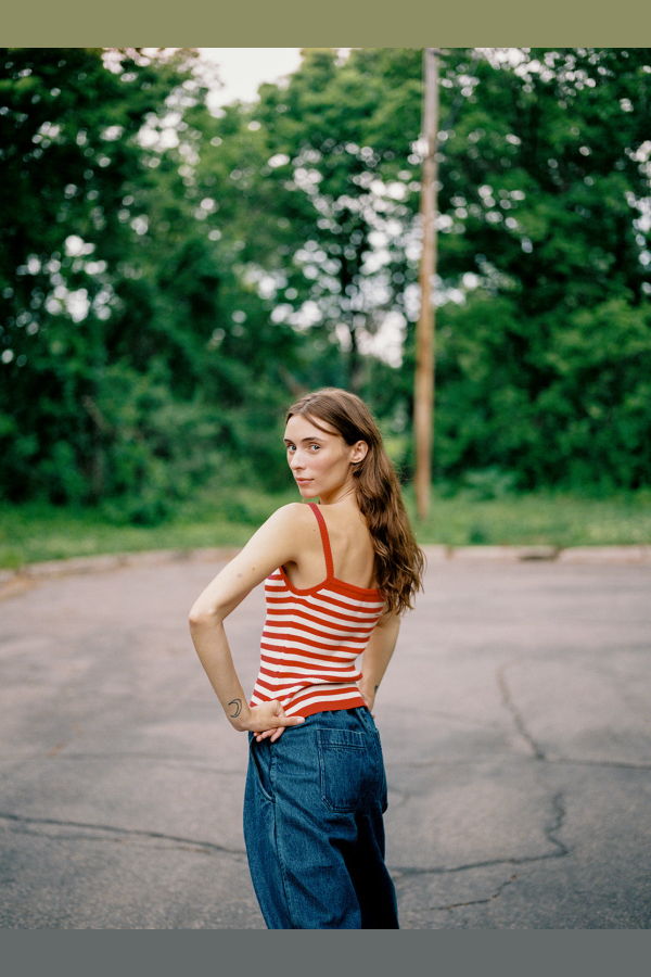 Maria Stanley Anu Ribbed Tank - Piquillo Stripe