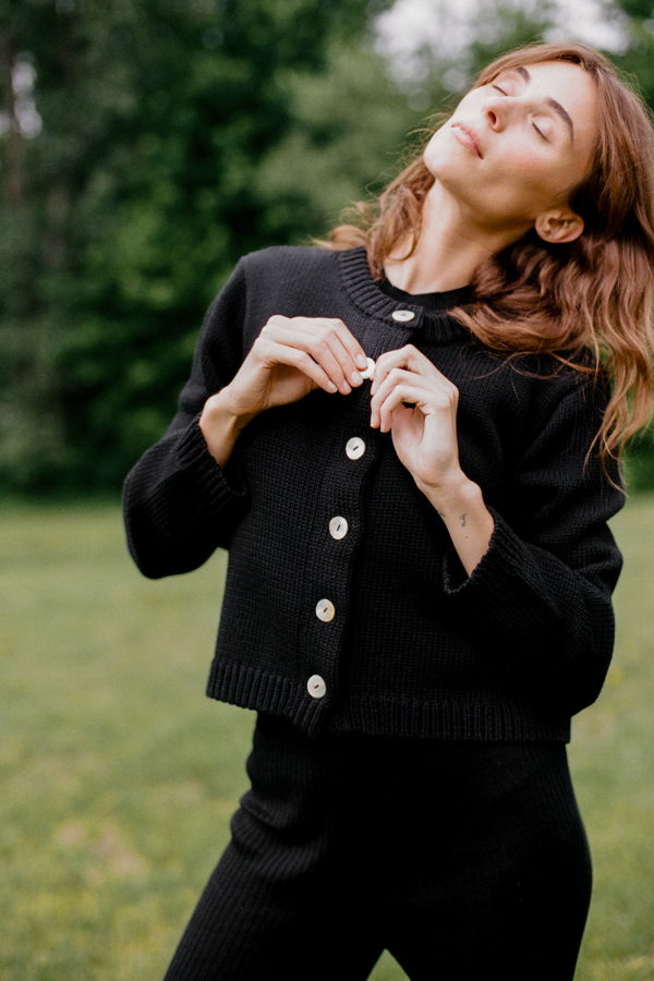 Maria Stanley Chunky Cotton Cardigan