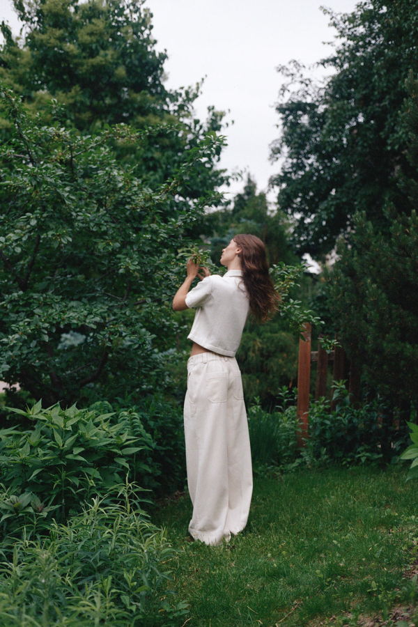 Maria Stanley Sloane Trouser - Bone Denim