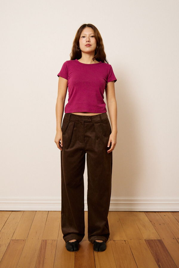 Penny Sage Henri Trouser - Chocolate