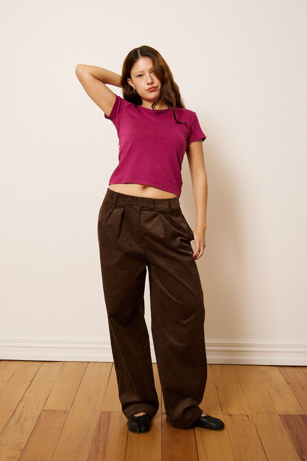Penny Sage Henri Trouser - Chocolate