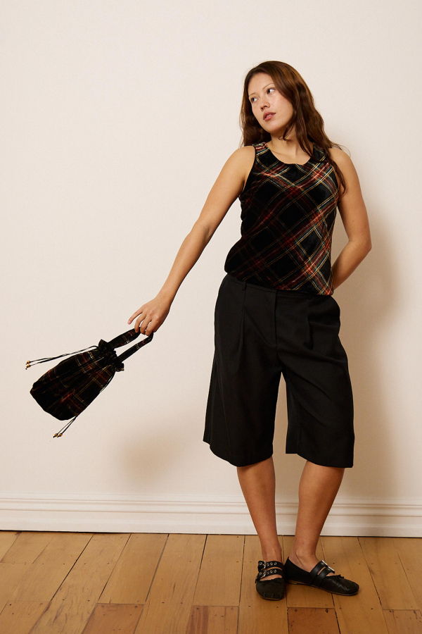 Penny Sage Min Top (Tartan)