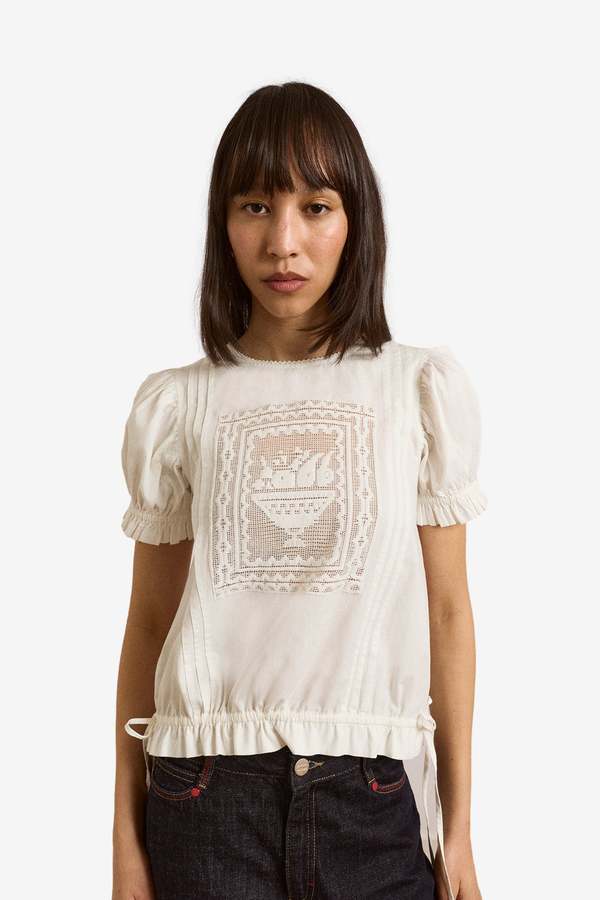 DAMSON MADDER Mabel Lace Insert Blouse | Garmentory