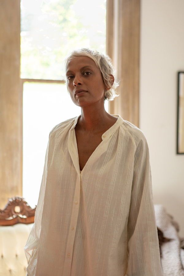 Erica Tanov Mona Cotton Blouse