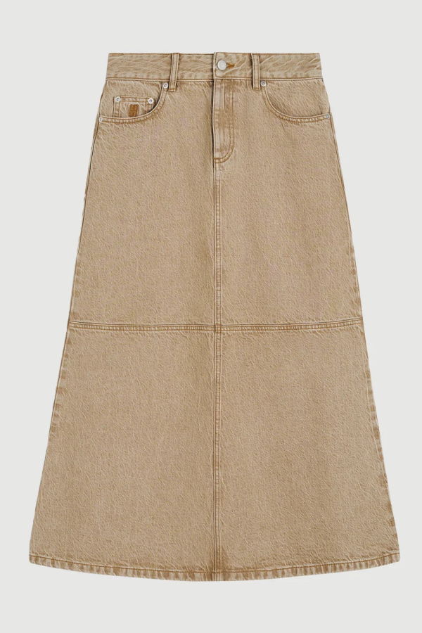 By Malene Birger Solene Denim Skirt - Brown