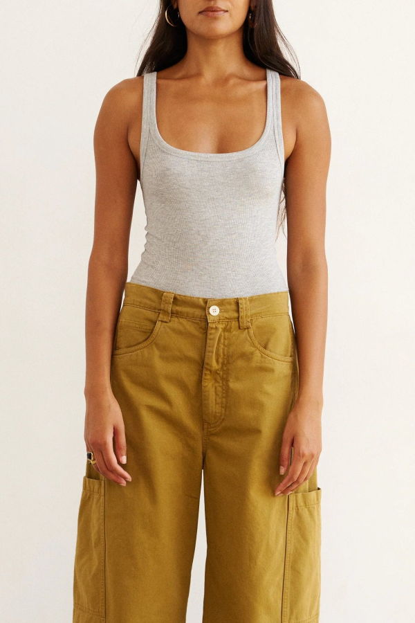 Jamie Haller Undershirt Tank - Heather Grey