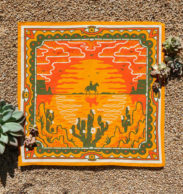 Bandits Bandanas Sunset Bandana Bandits Bandanas Sunset Bandana