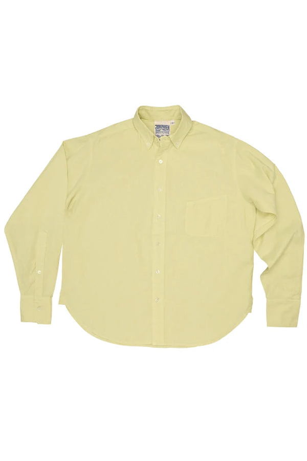 Jungmaven Catalina Button Down Shirt - Sunbleached Yellow