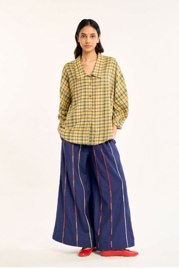 RUJUTA SHETH Clover Pants - Classic Navy