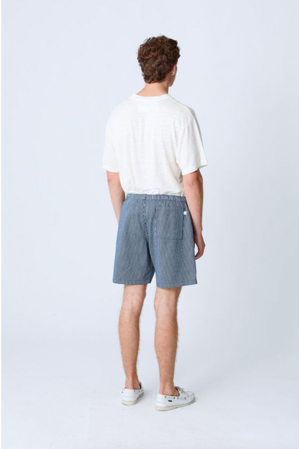 La Paz Formigal Beach Shorts - Dark Navy Stripes