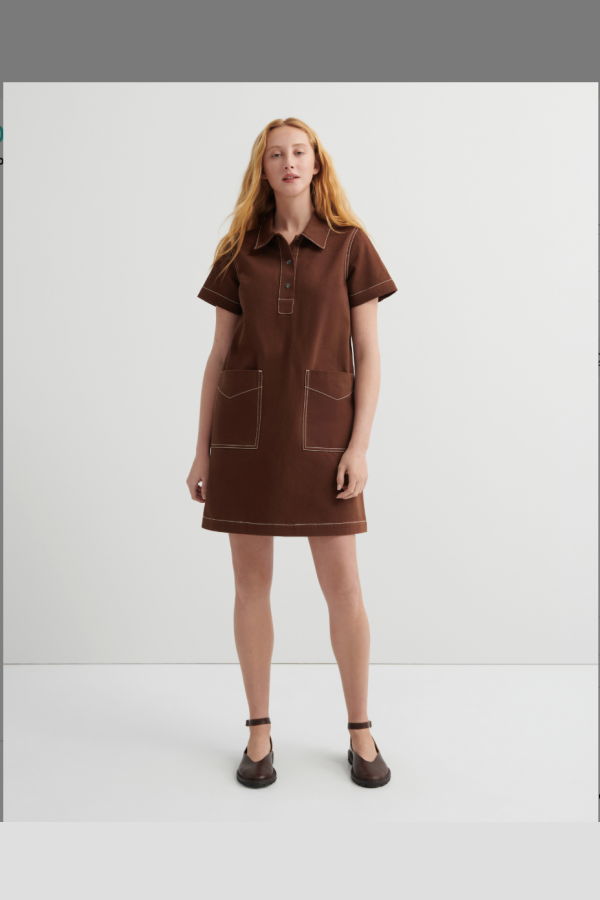 Kowtow Foundation Dress - Brown