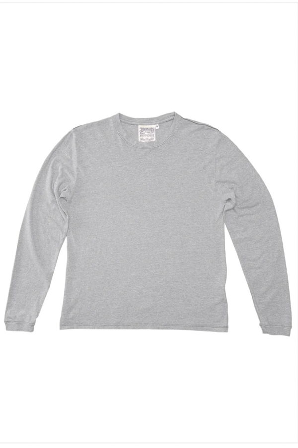 Jungmaven Heathered Jung Long Sleeve Tee - Athletic Gray