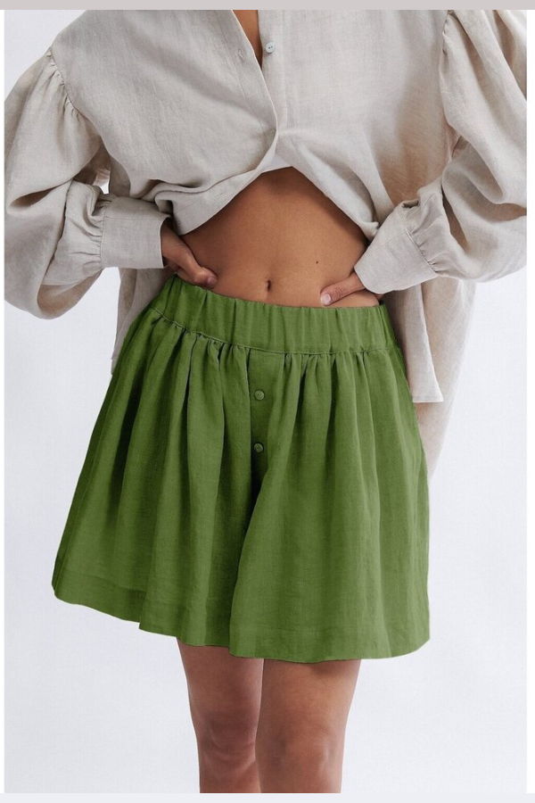 Eliza Faulkner Jeanette Short - Meadow Linen