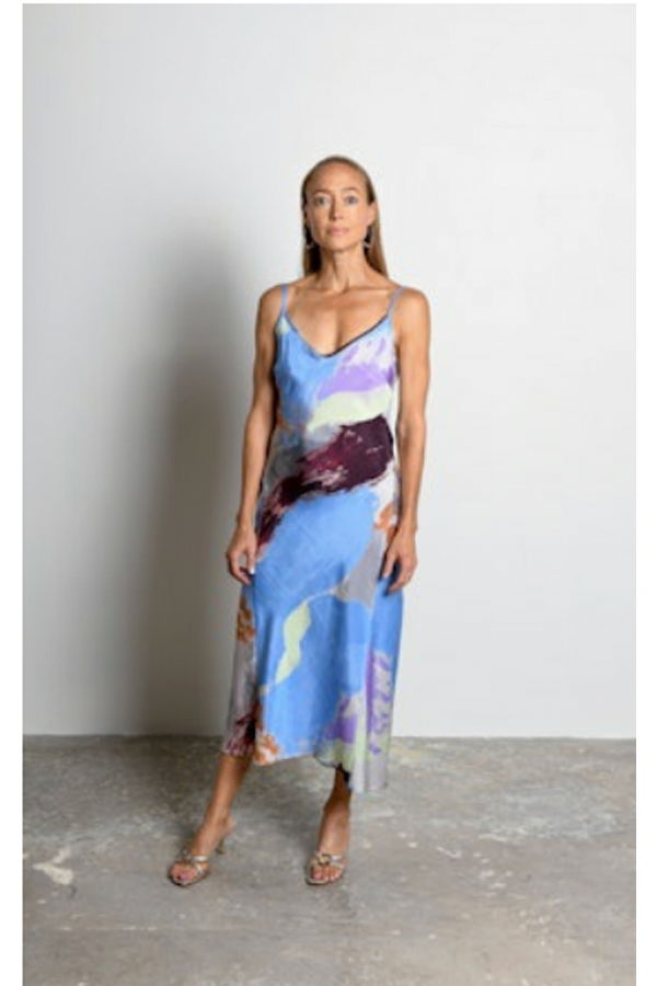 Untitled in Motion Noir Slip Dress - Agapantha