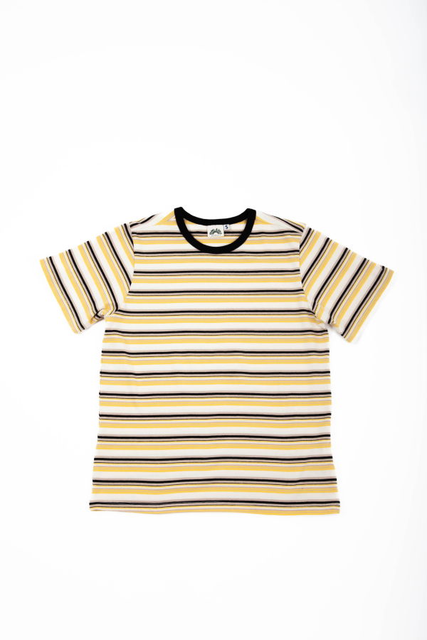 Gravel & Gold Rockaway Tee - Goldfinch Stripe