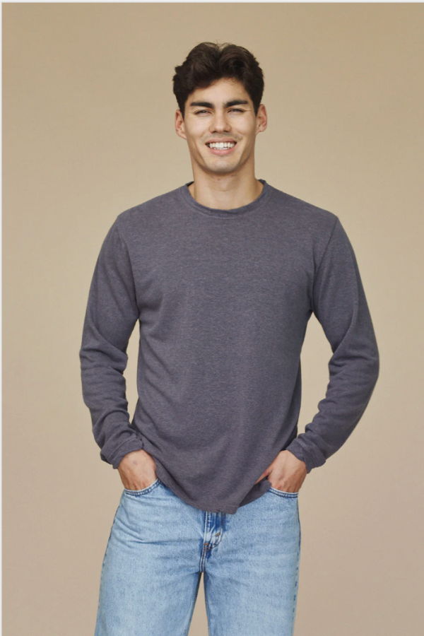 Jungmaven Tatoosh Long Sleeve Tee - Diesel Gray