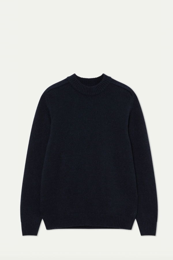 La Paz Trindade Mock Neck Knit Sweater - Dark Navy