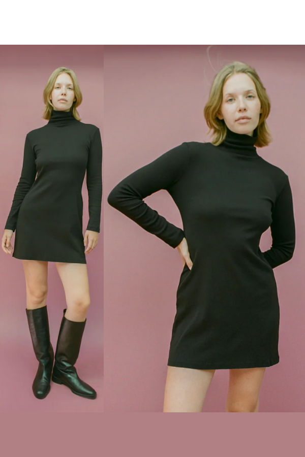 Gil Rodriguez Turtleneck Bellevue Mini Dress
