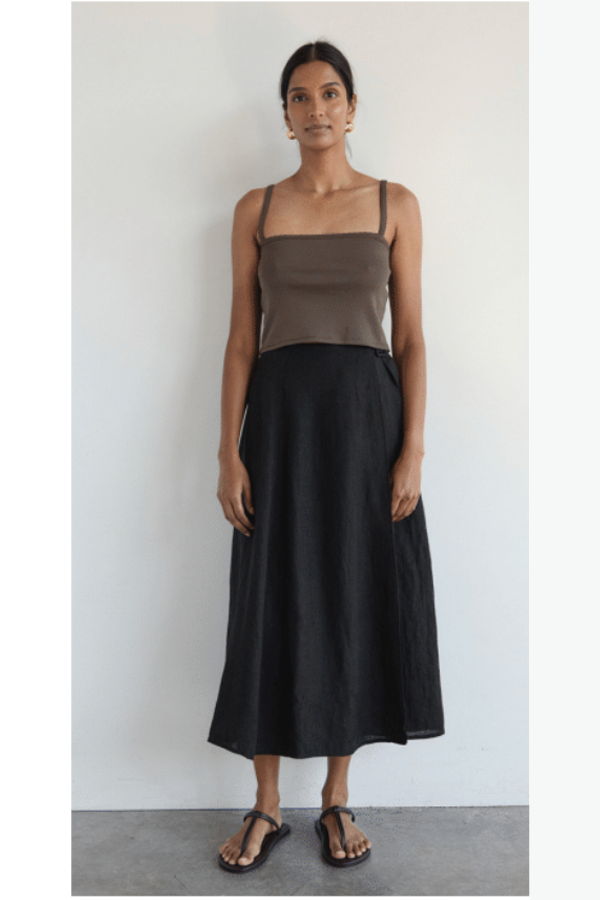 First Rite Wrap Skirt - Black