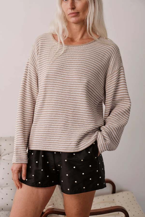 Donni. The Cotton Knit Stripe Sweater Donni. The Cotton Knit Stripe Sweater