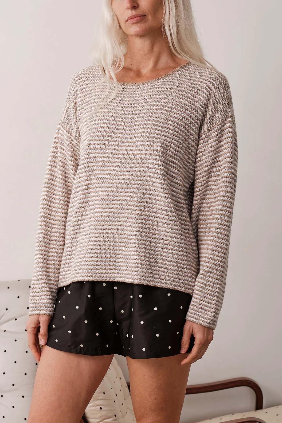 Donni. The Cotton Knit Stripe Sweater - Image 3 of 5