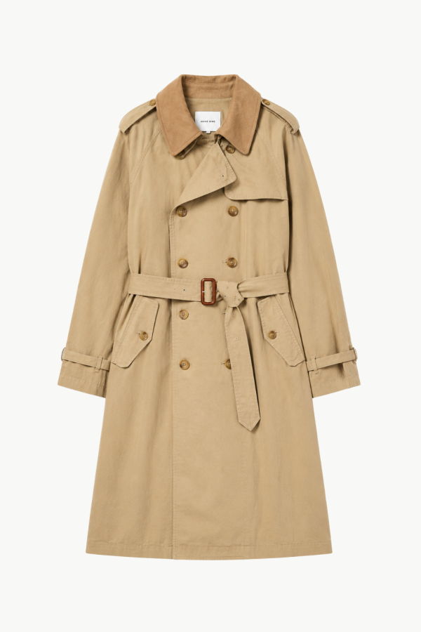 DENIMIST Kate Trench Coat - Light Khaki