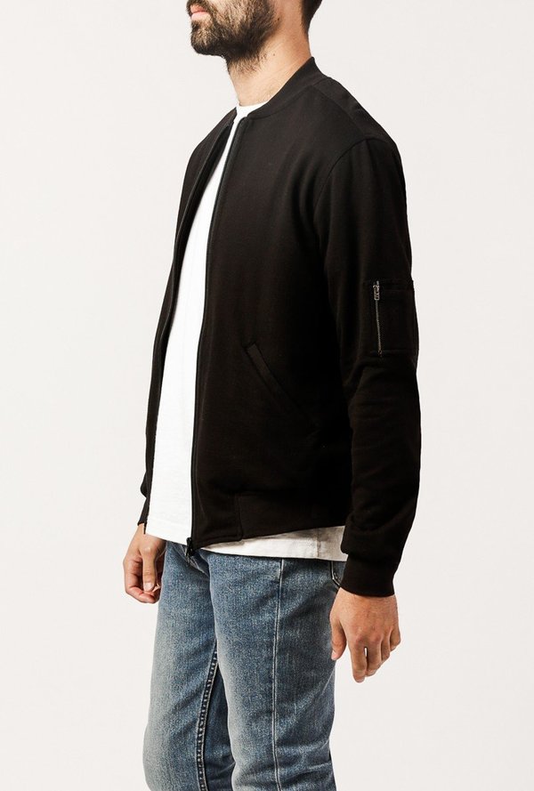 french terry bomber jacket