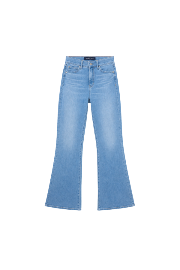 Veronica Beard Carson High Rise Ankle Flare Jeans - Big Splash