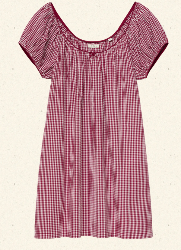 DEN Julia Dress - Mulberry La Maddalena Gingham