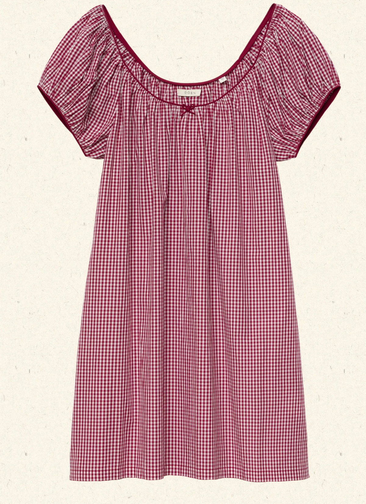 DÔEN Julia Dress - Mulberry La Maddalena Gingham - Image 3 of 3
