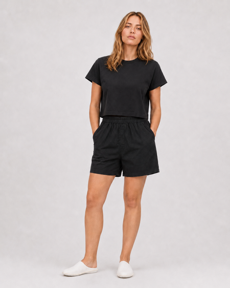 SKY HIGH FARM WORKWEAR SHF Sand Mesh Shorts - Black | Garmentory