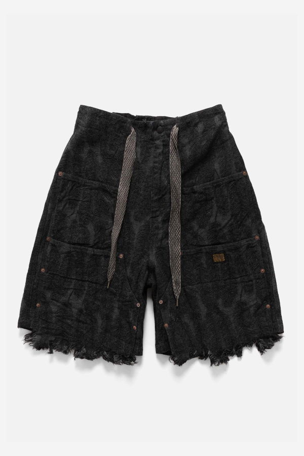 Kapital 12oz Magpie Denim W-Knee Easy Short Pants
