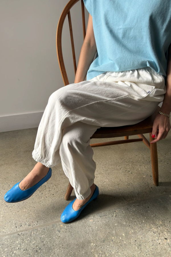 Le Bon Shoppe Balloon Pants - White Cotton