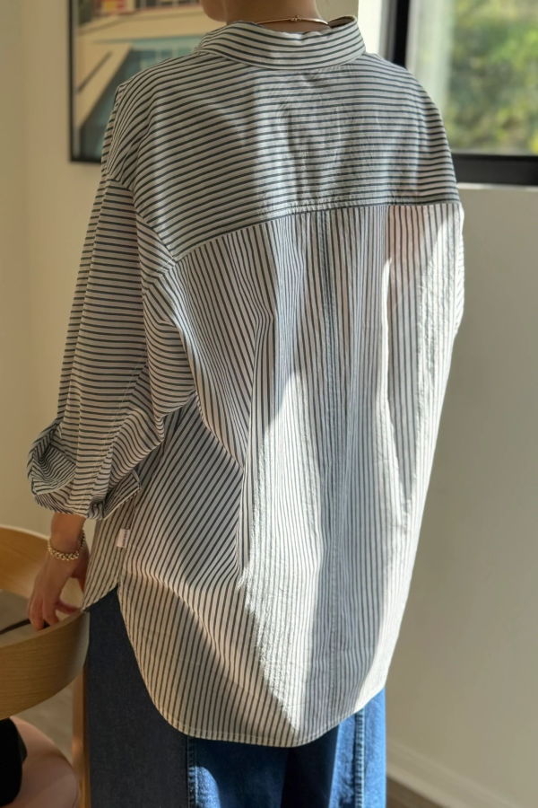 Le Bon Shoppe Lightweight Owen Shirt - Denim Stripe