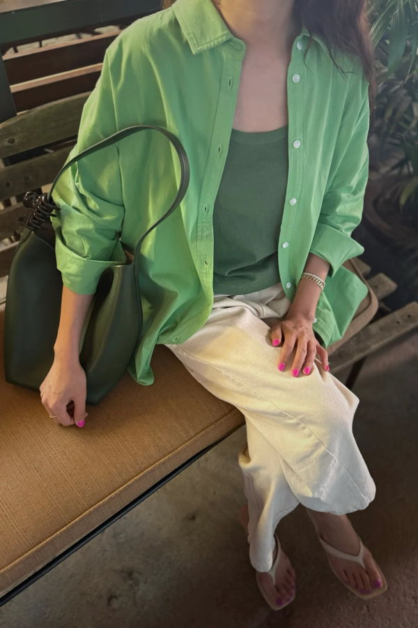 Le Bon Shoppe Light Weight Owen Shirt - Green Bud