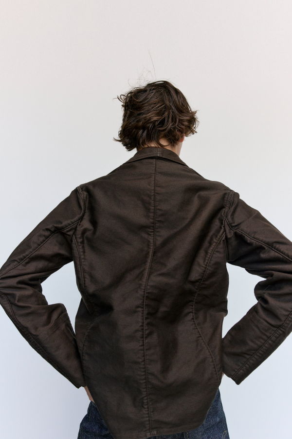 Taiga Takahashi Lot.316 Brown Cotton Sack Coat
