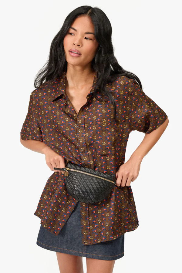 Clare V. Petit Woven Fanny Pack
