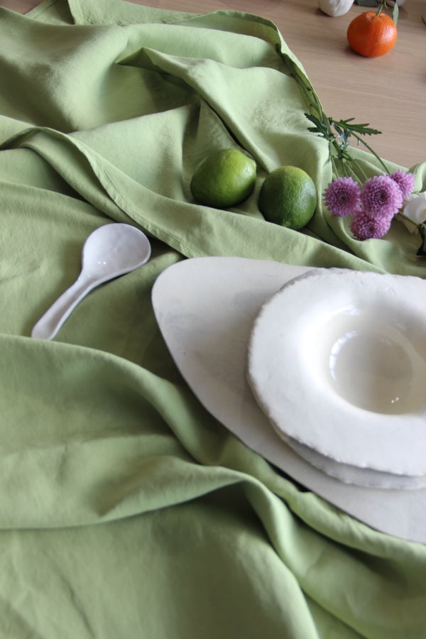 Eve Gravel HOME Table Napkins - Green Apple