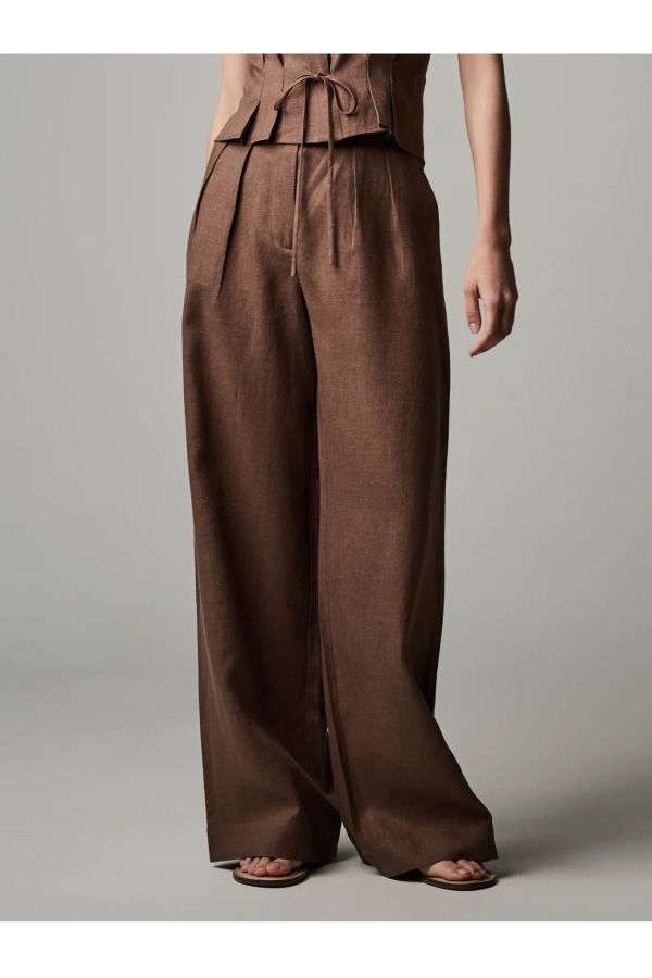 Hevron Alina Pant - Chocolate