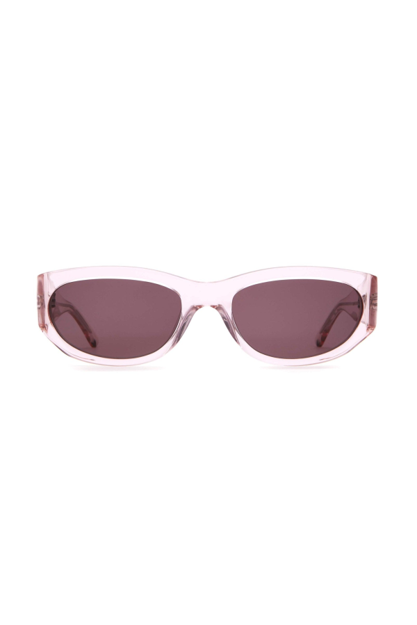 Crap Eyewear The Funk Punk Sunglasses - Crystal Rose Frame & Plum Lens