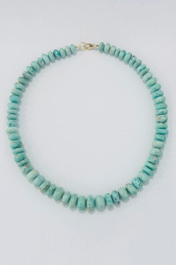 Theodosia Graduated Peruvian Turquoise Necklace