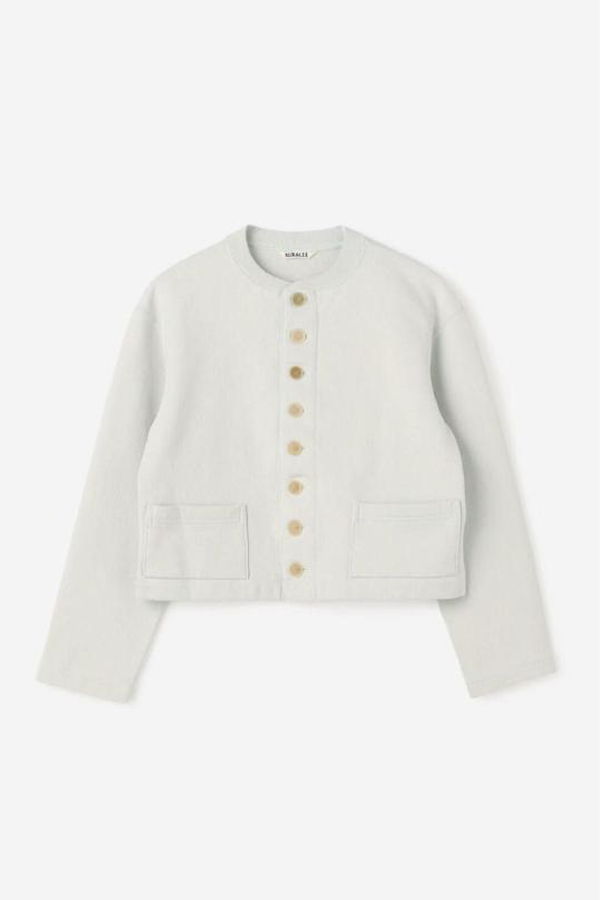 Auralee Cardigan - Pale Mint