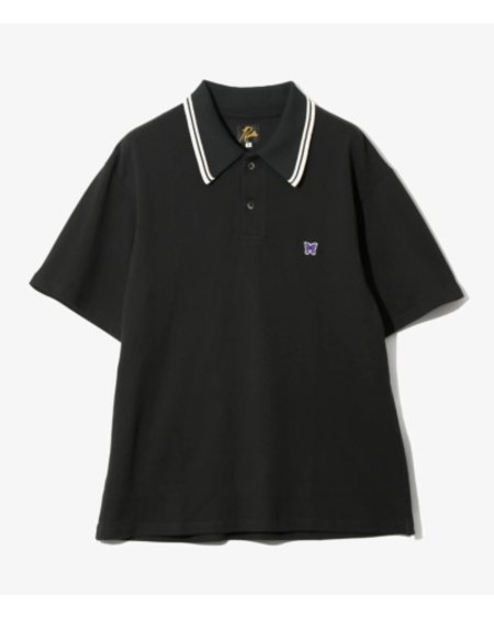 NEEDLES Black Shawl Collar Polo | Garmentory